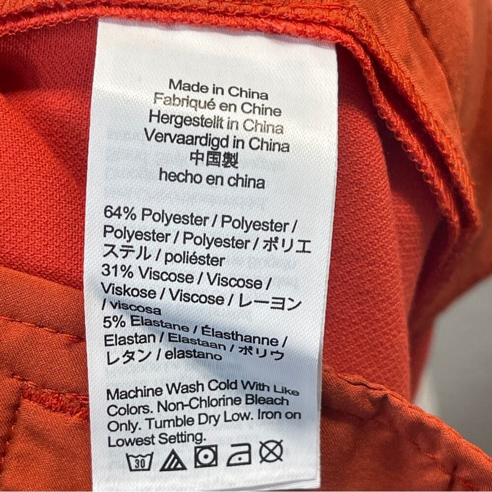 J Crew Sydney Wide-Leg Pants Four-Season Stretch Warm Persimmon - Picture 3 of 14